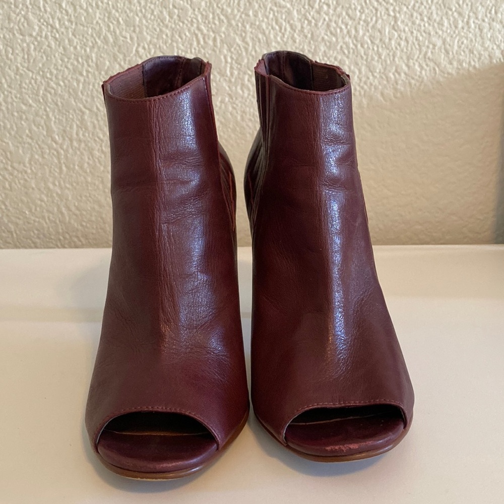 Leather booties